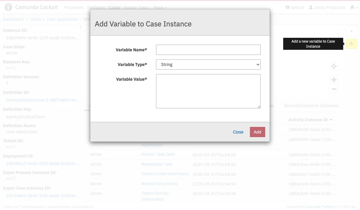 Add Variables