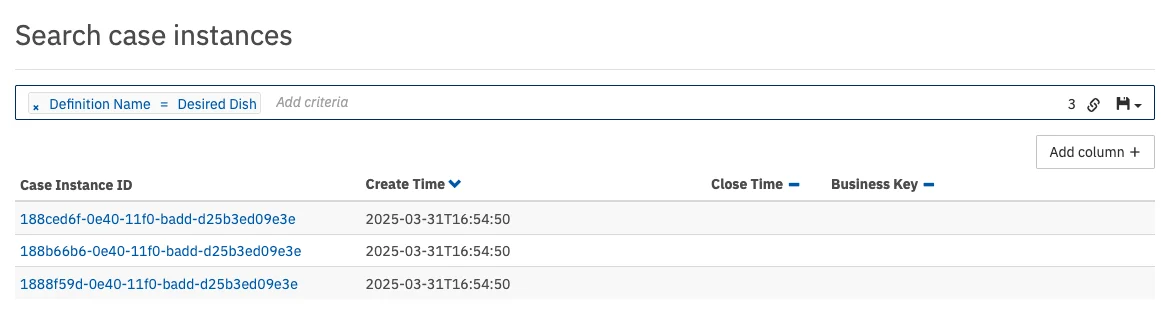 Case Instance Search