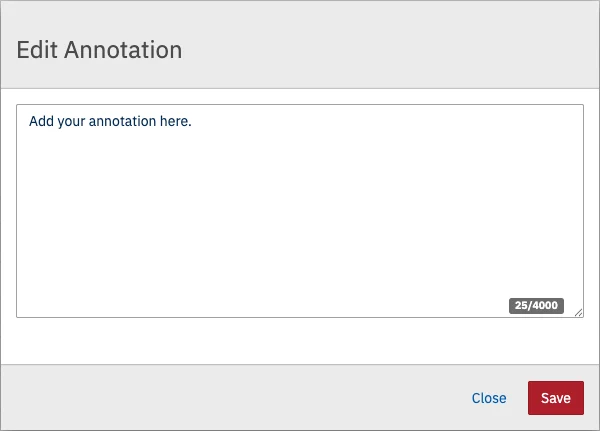 Annotation edit