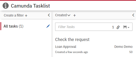 The task in Tasklist