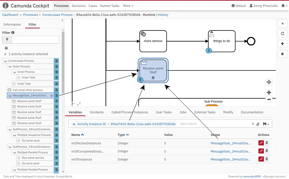 Process Instance View