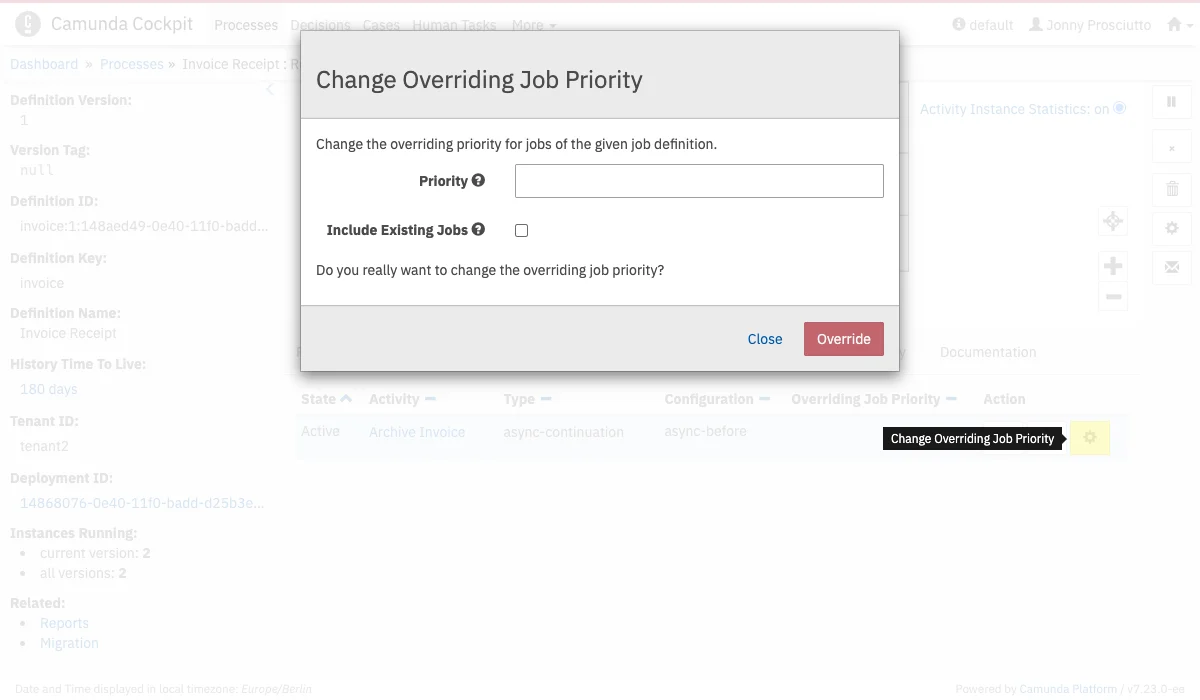 Set Job Priority