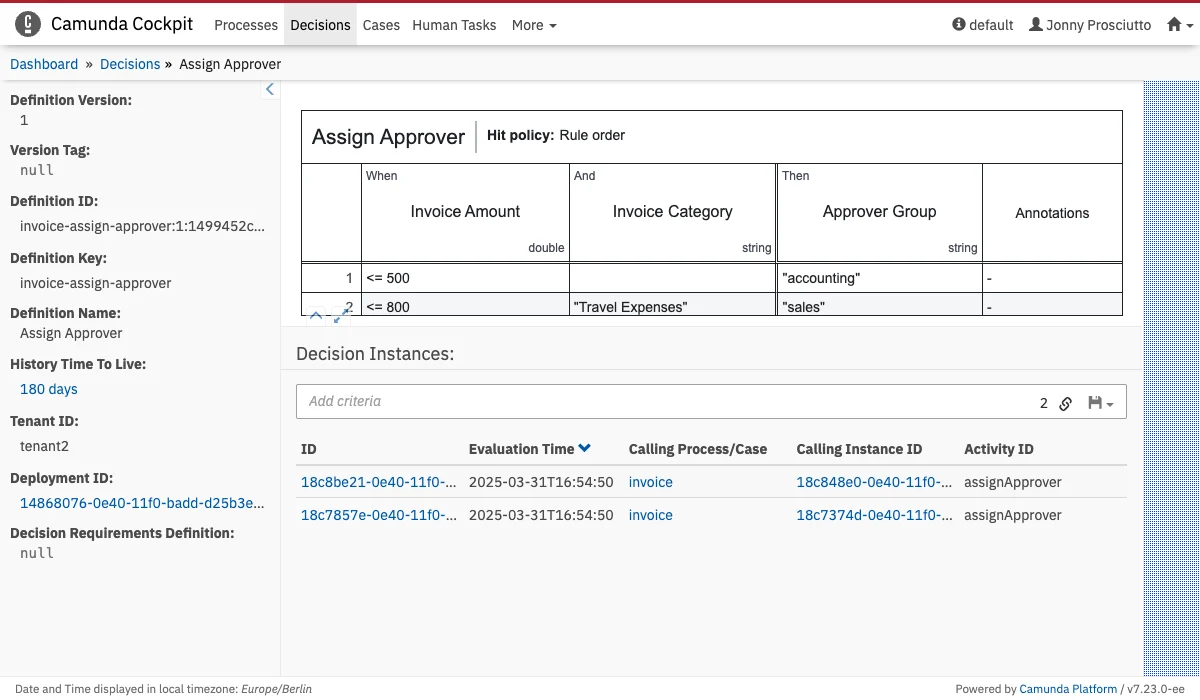 Decision Definition Action