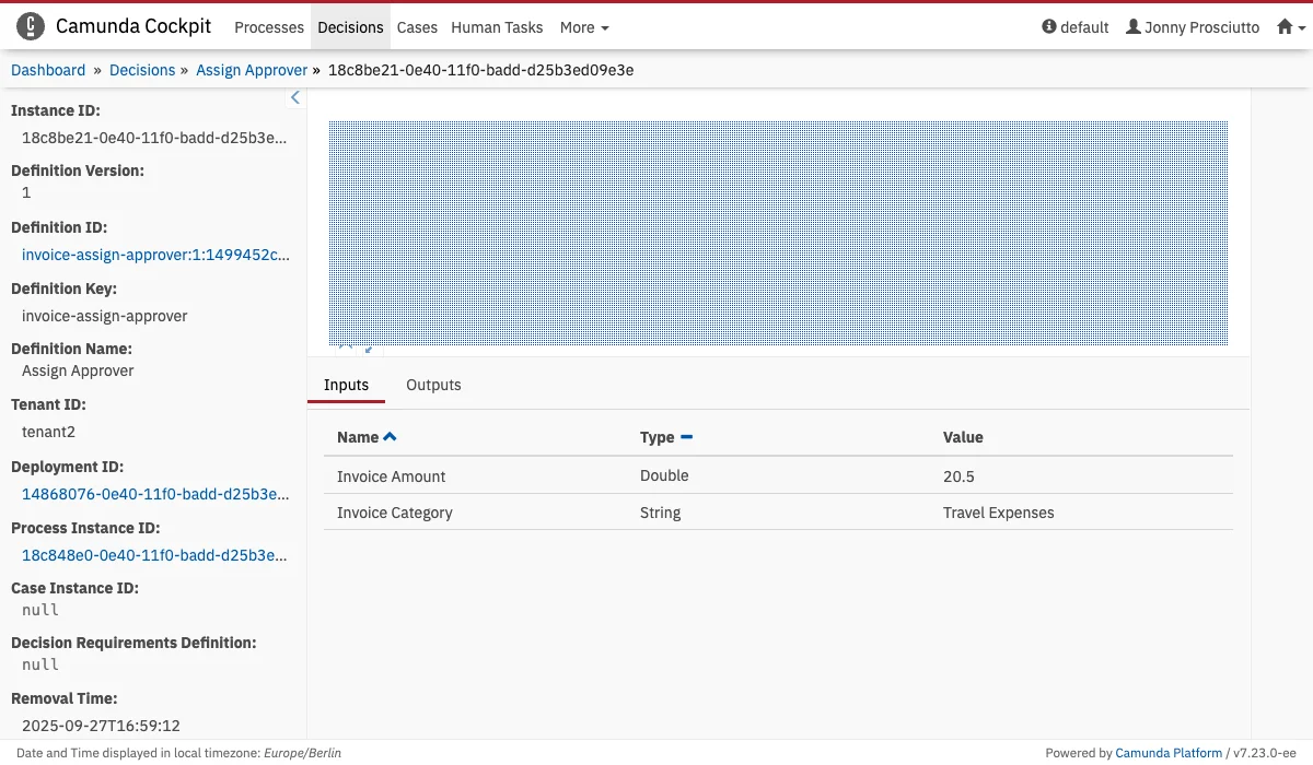 Decision Instance Table