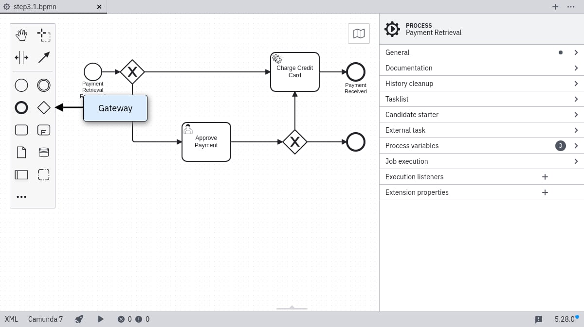 Add gateways to the process