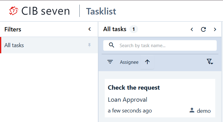 The task in Tasklist