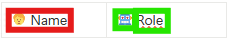 Icon and text merged together