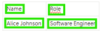 Text fields detected separately