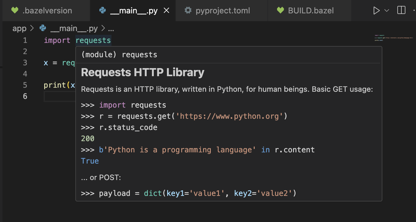 intellisense