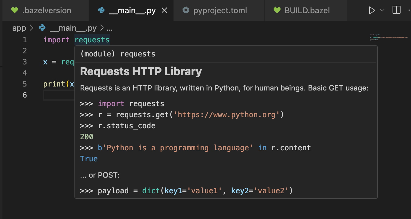 intellisense