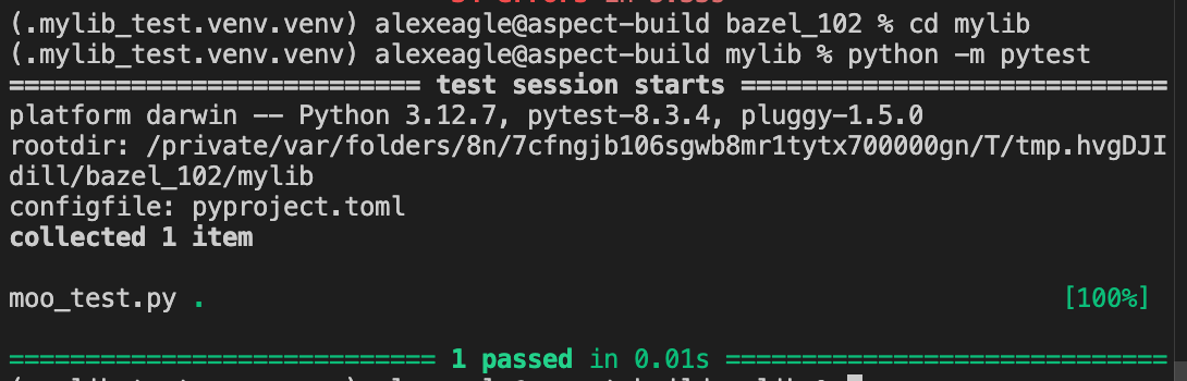 just pytest