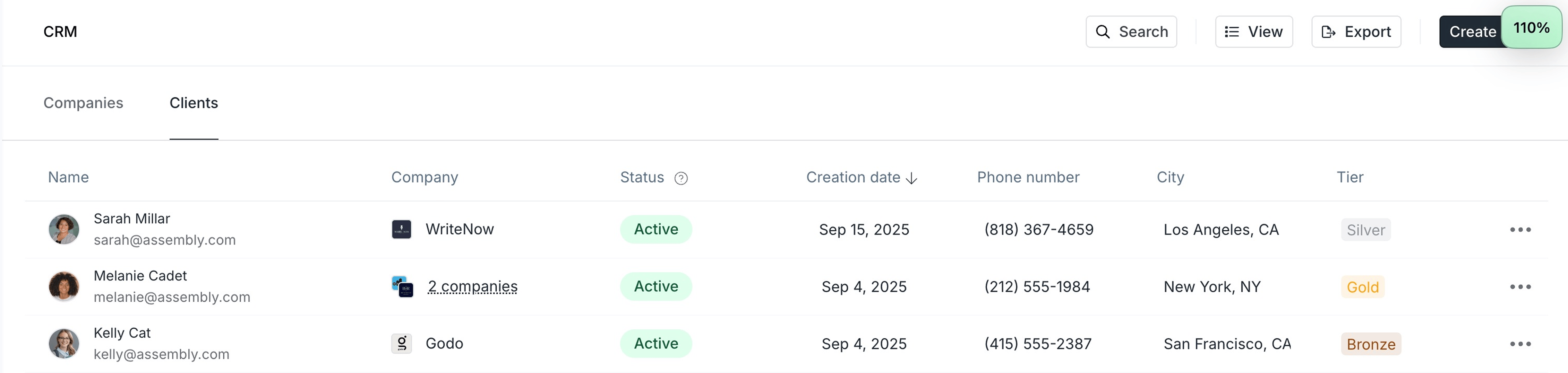 Custom fields on the Contact Details page