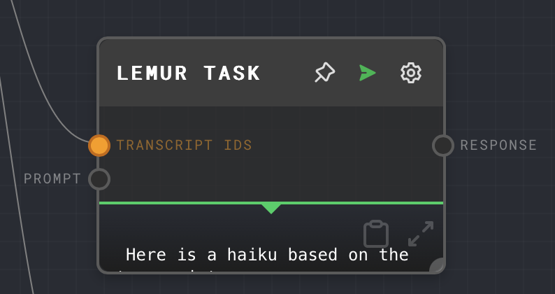 LeMUR Custom Task node