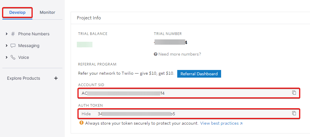 Assentir Twilio Setup