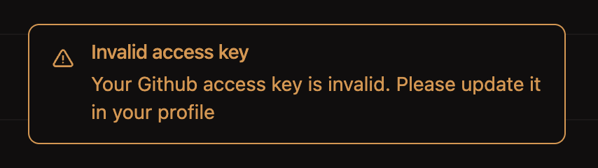 Assert Personal Access Token Invalid