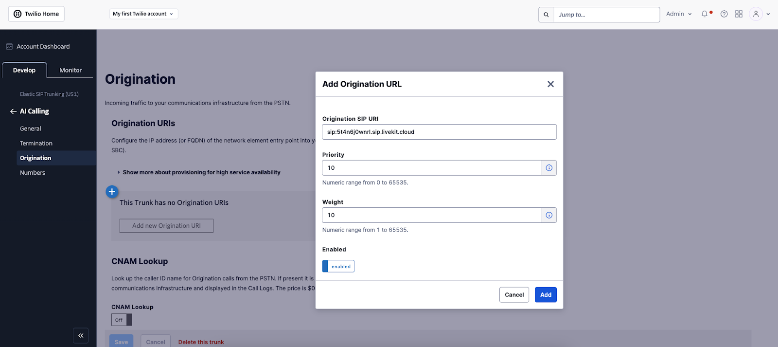Twilio Import Step 101 Pn