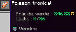 Exemple d'une ressource demandée dans le shop journalier