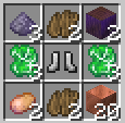 Craft des bottes Creeper