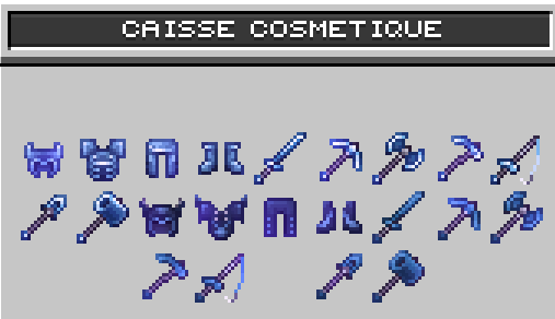 Menu caisse Cosmétique