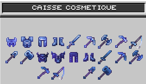 Menu caisse Cosmétique