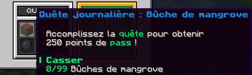Exemple d'une quête journalière