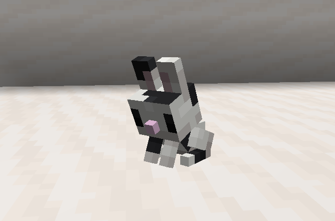 Image de la peluche lapin (noir et blanc)