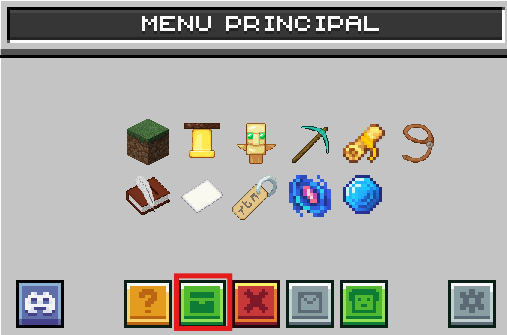 Menu de la commande /menu