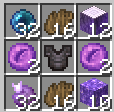 Craft du plastron Enderman