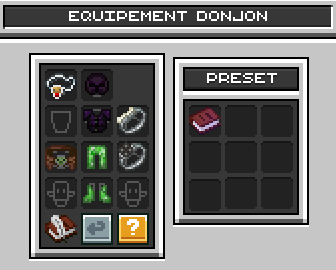 Equipement donjon