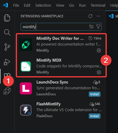 Mintlify extensions