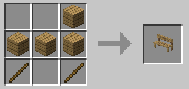 Craft Banc avec dossier