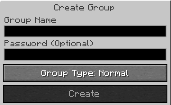 Menu groupe