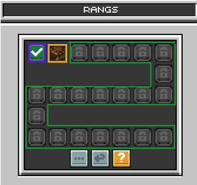 Menu des rangs