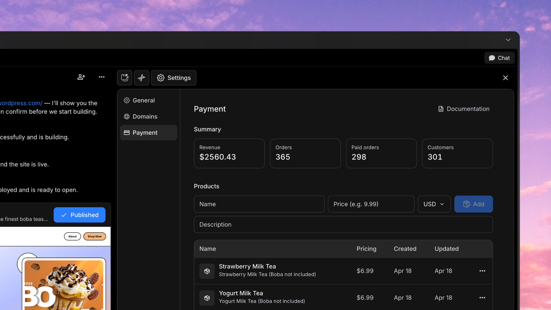Payments - Astrio