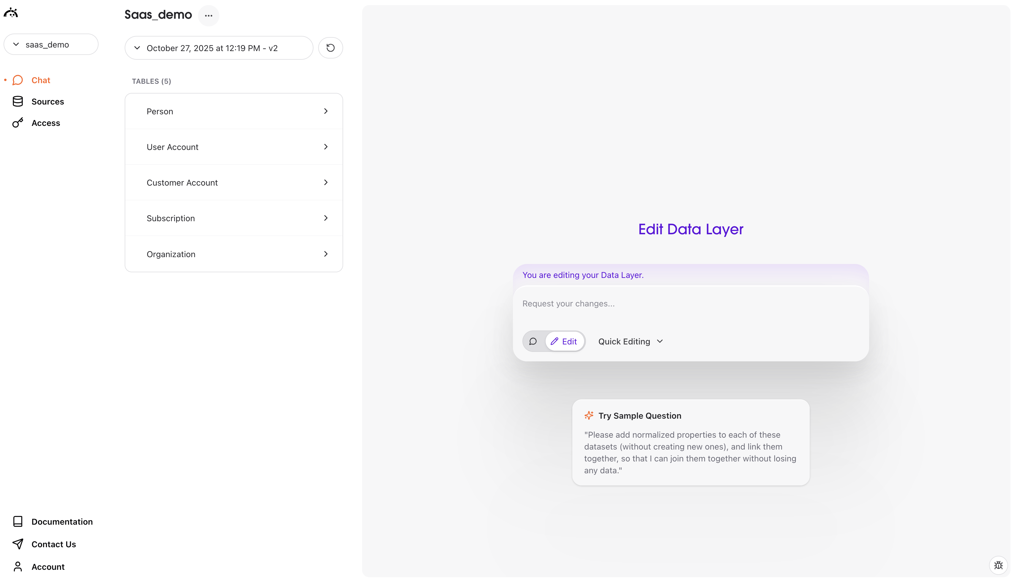 Request to create a new entity