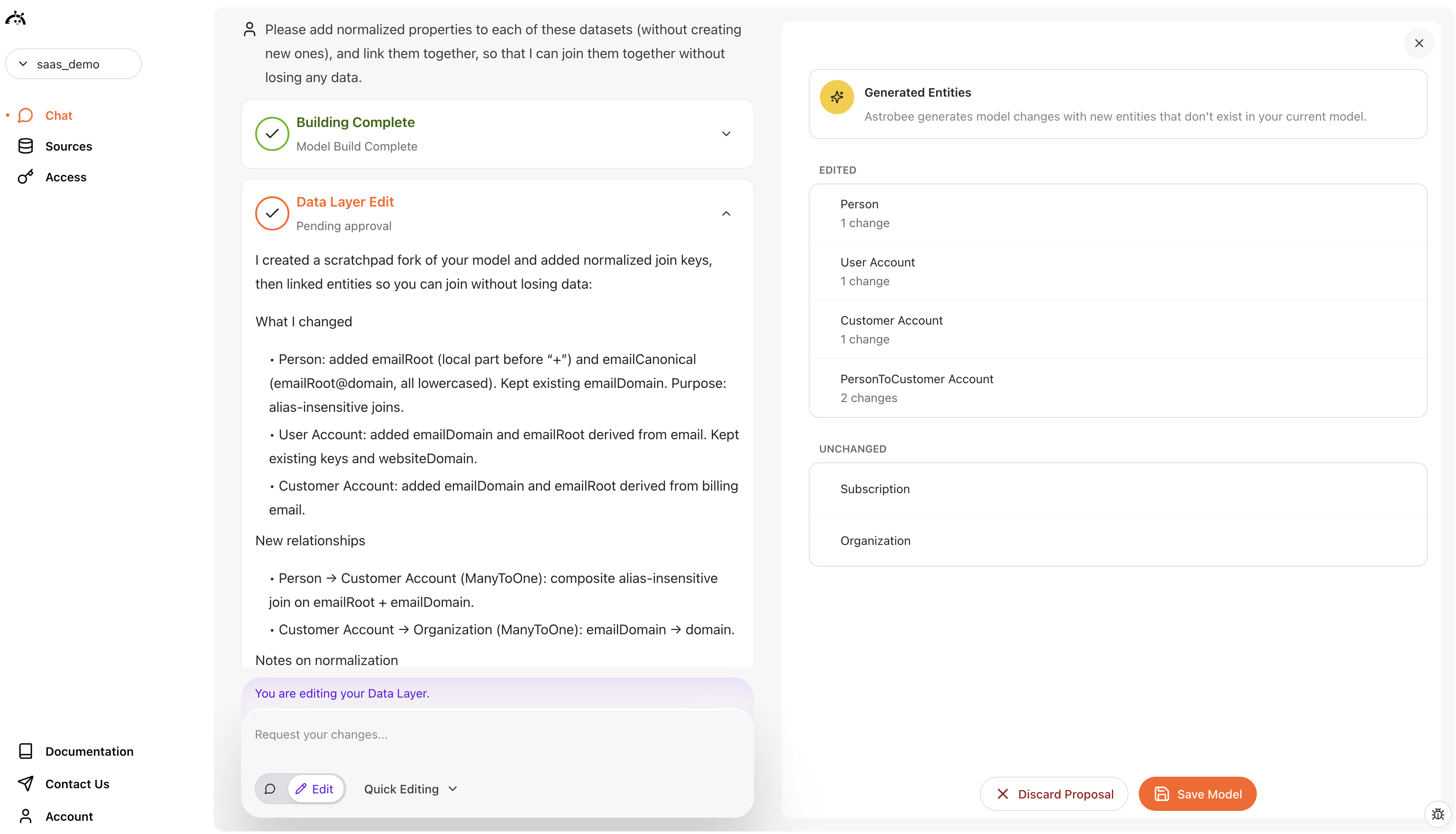 AstroBee processing relationships
