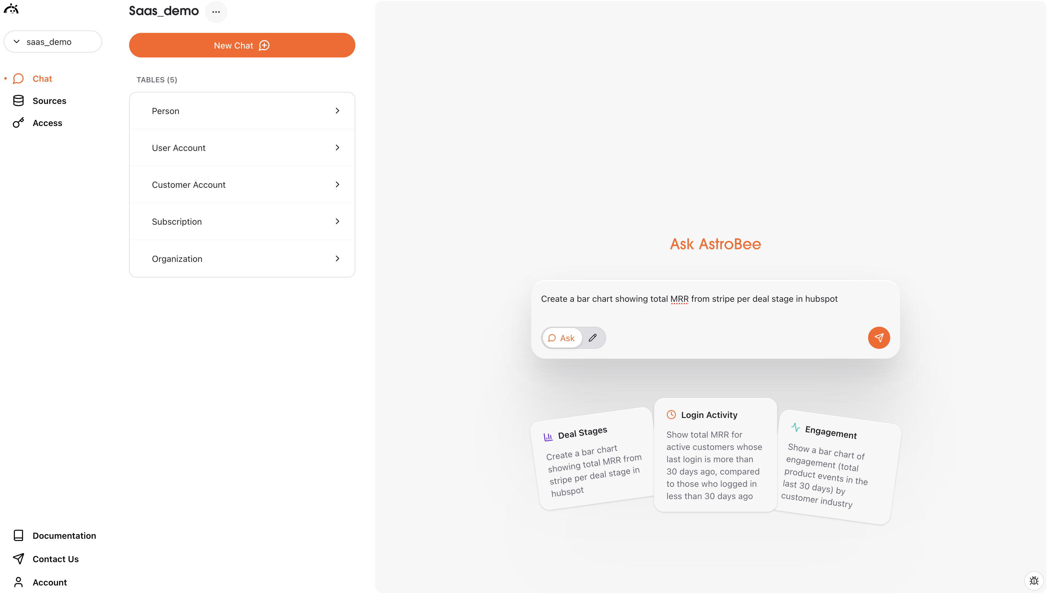 Ask questions normalized datasets