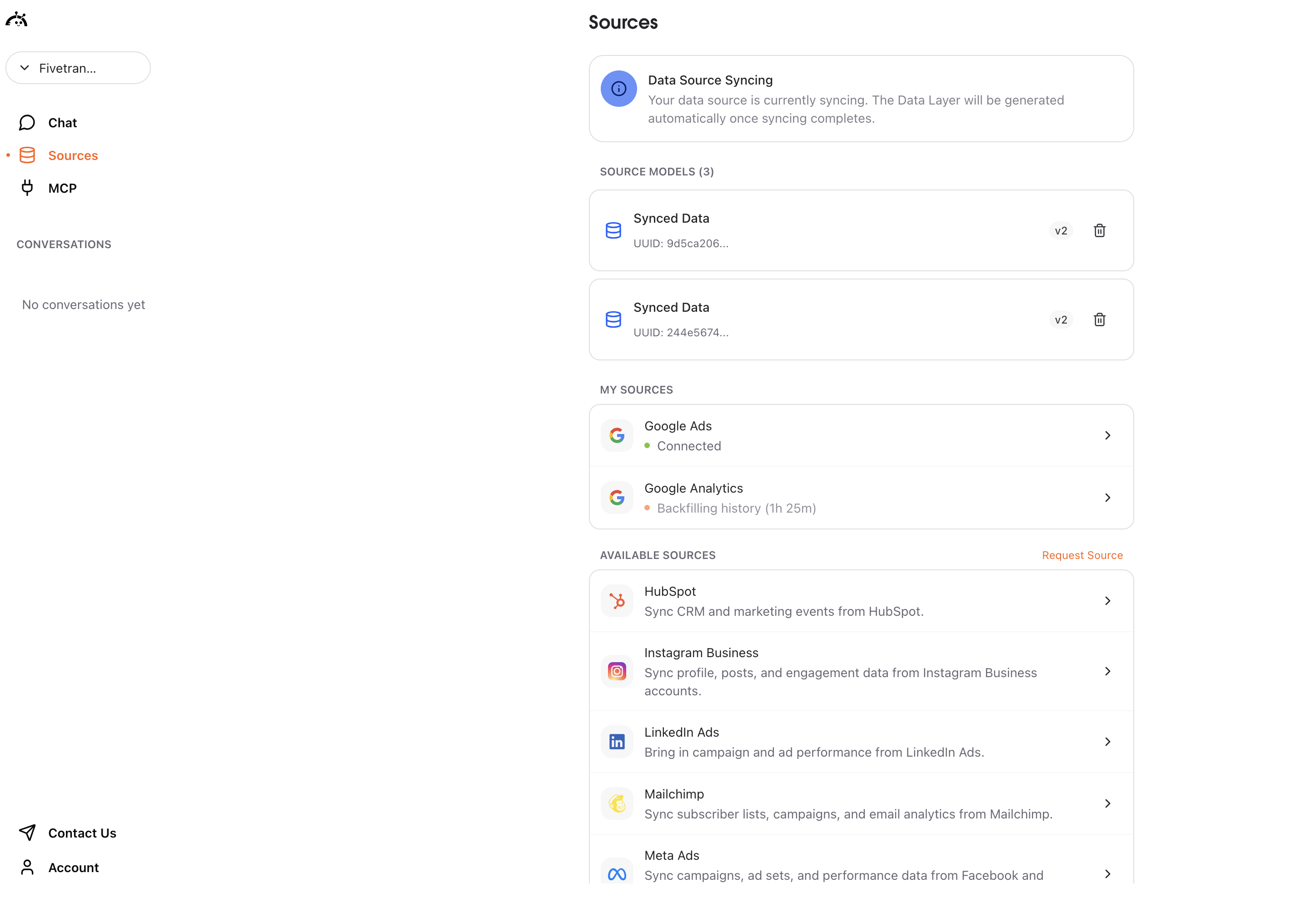 Google Ads connection completed
