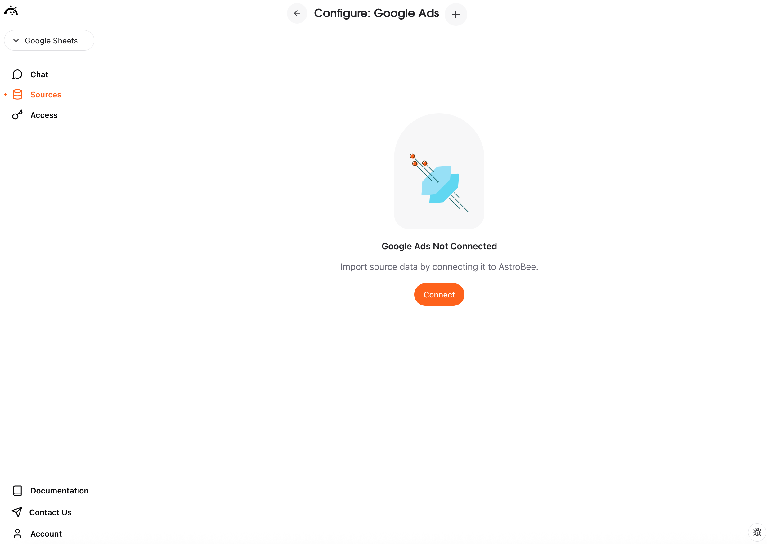 Configure Google Ads interface