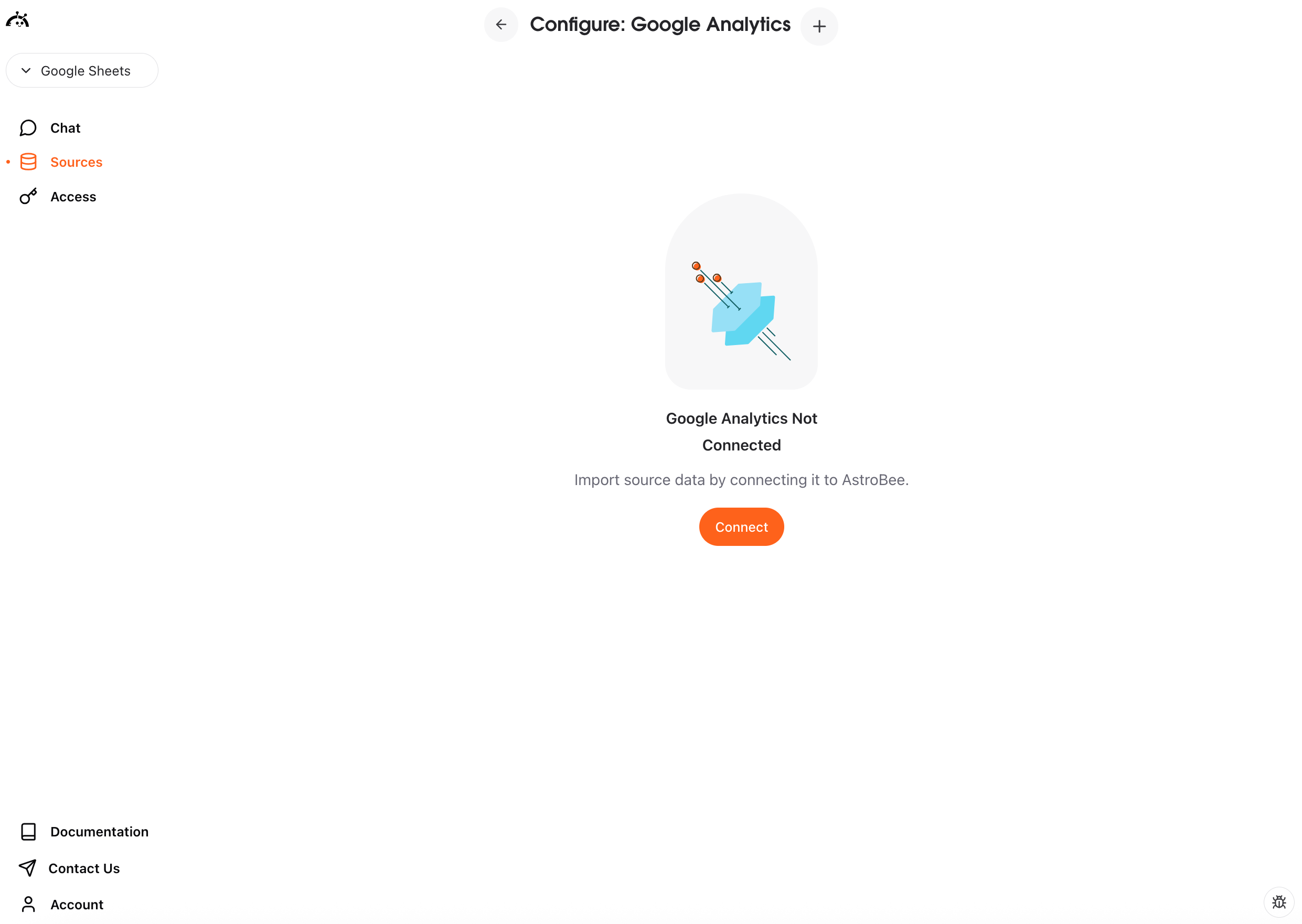Configure Google Analytics interface