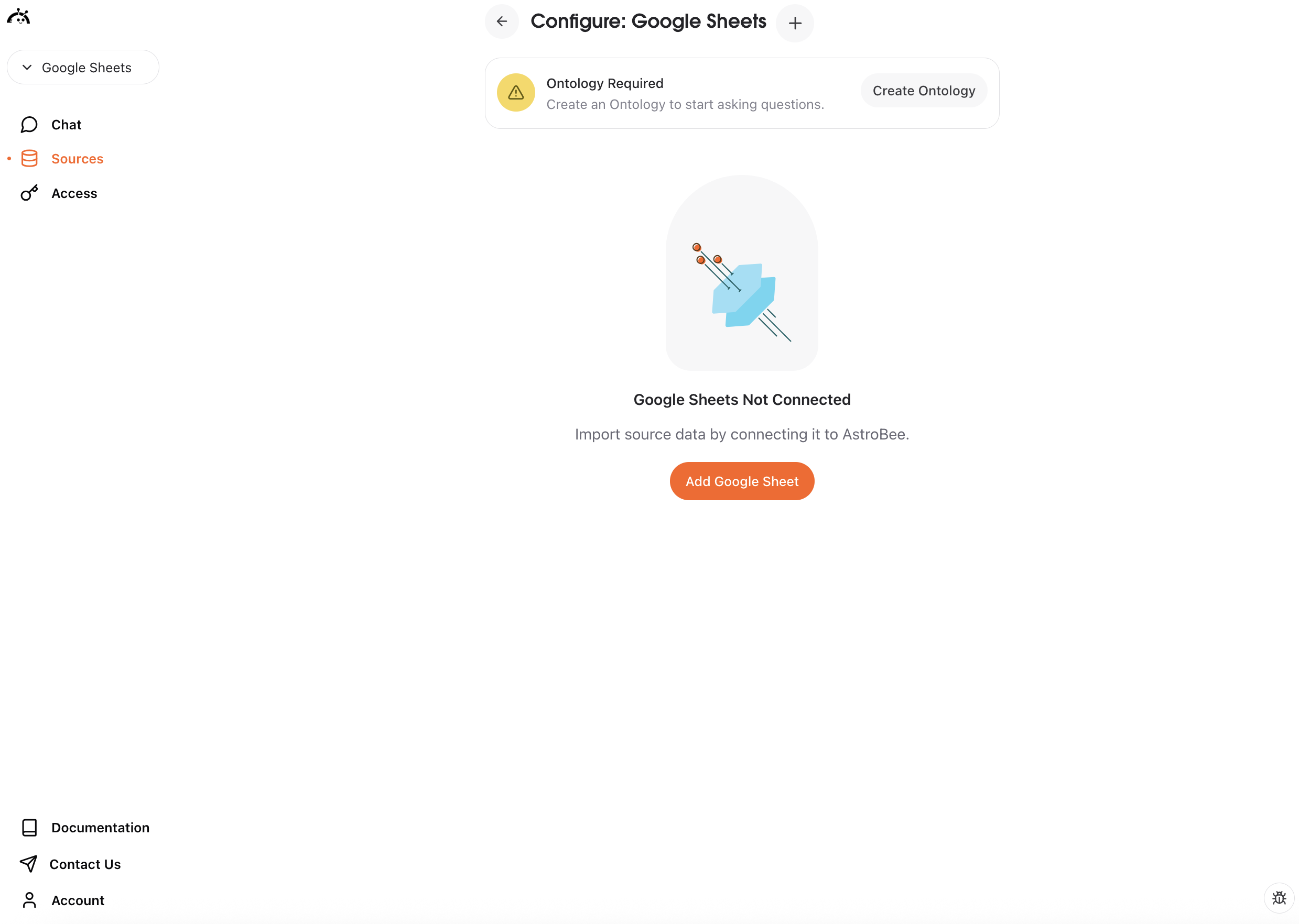 Configure Google Sheets interface