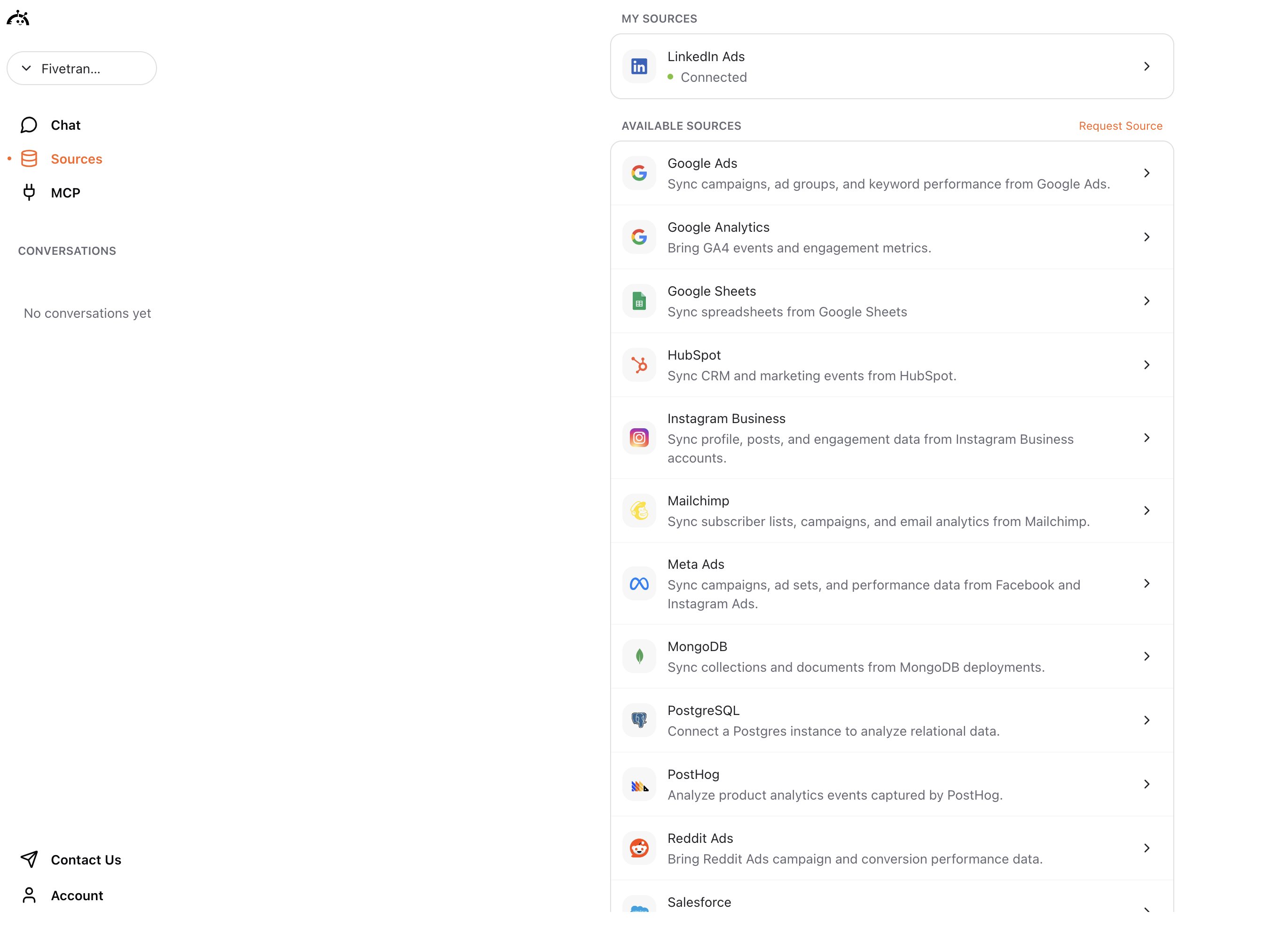 LinkedIn Ads connection completed