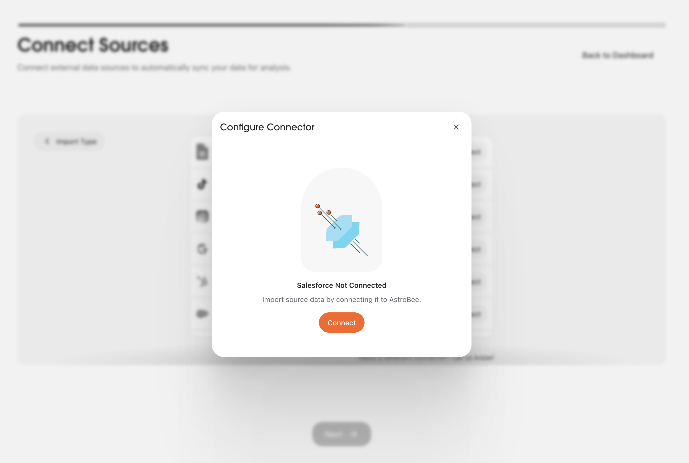 Configure Salesforce modal