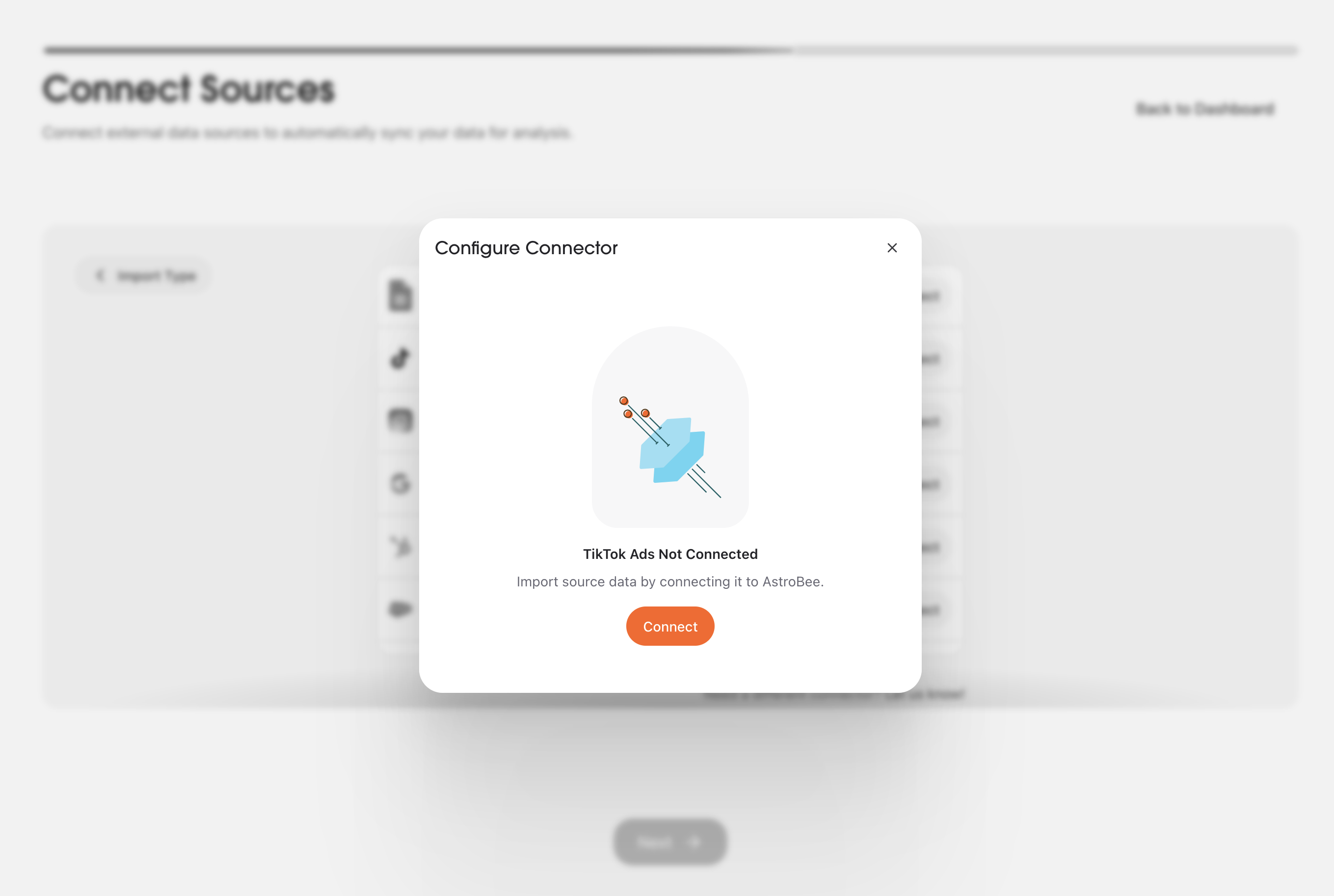 Configure TikTok Ads modal