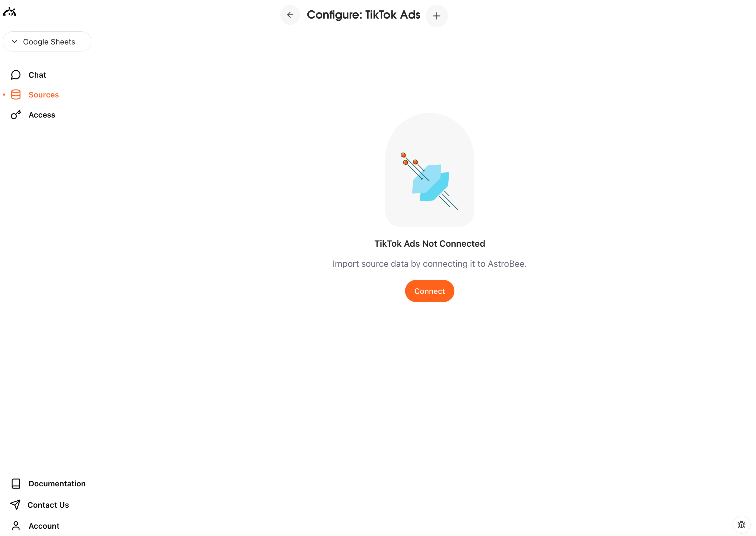 Configure TikTok Ads interface