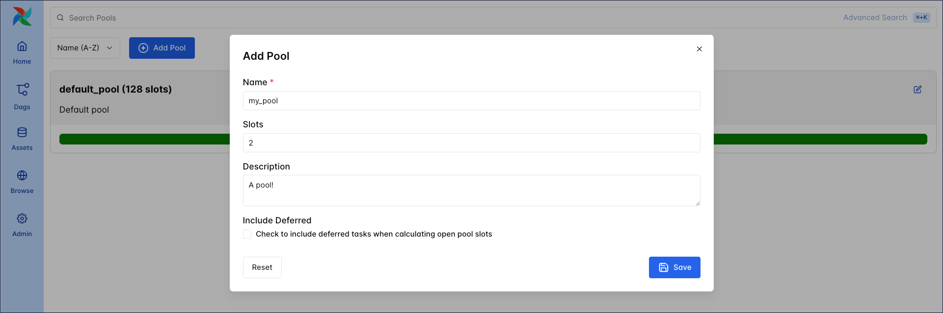 Pools UI