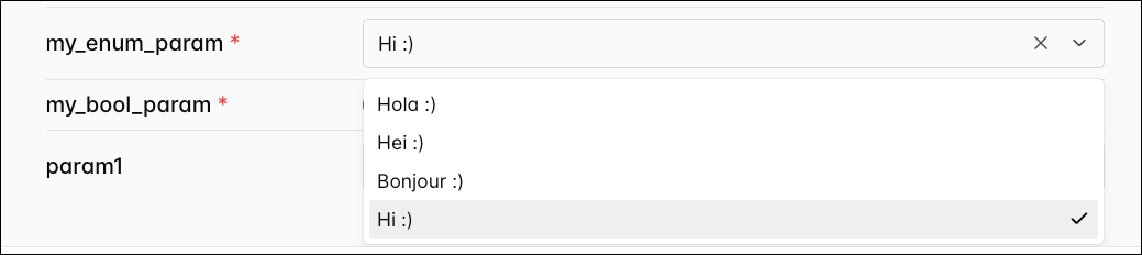 Enum param example