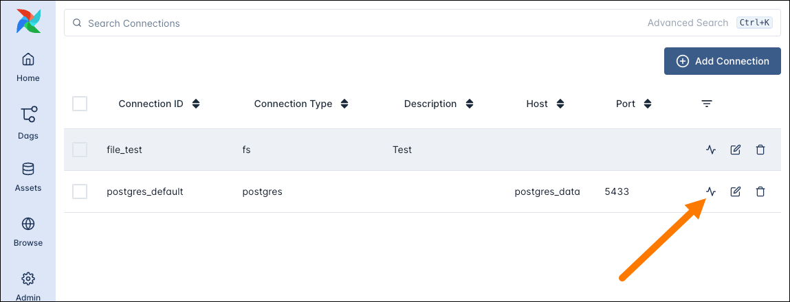 Enable testing of Airflow connections in the Airflow UI