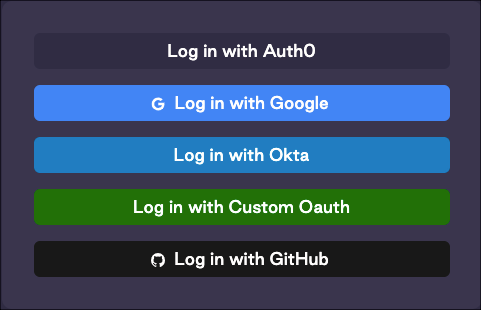 Custom login button on the Astronomer login screen
