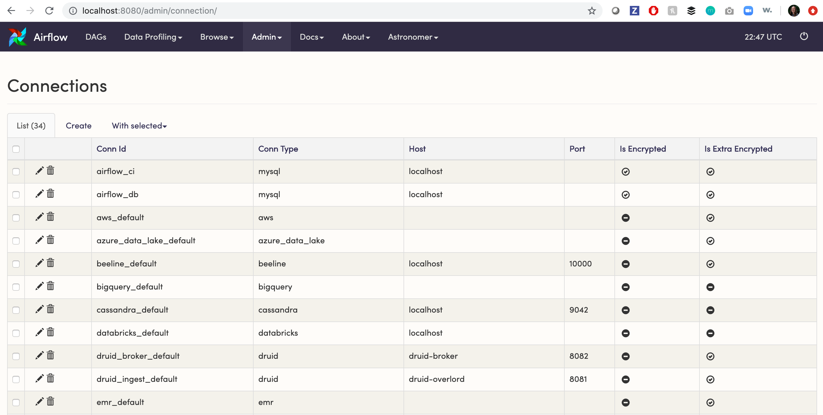 Connections Page